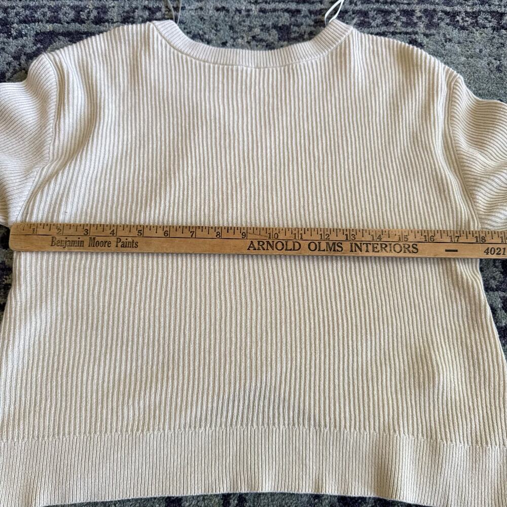 Lululemon Knit Reversible Crossover Sweater in Bone Casual Loungewear- Size XS - Picture 7 of 12